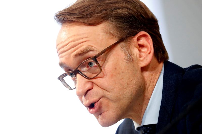 © Reuters. FILE PHOTO: German Bundesbank President Jens Weidmann presents the annual 2018 report in Frankfurt