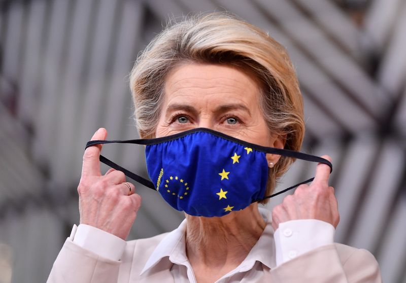 &copy; Reuters. Presidente da Comissão Europeia, Ursula von der Leyen