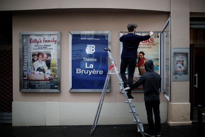 © Reuters. France says COVID-19 rates still too high to re-open cultural venues