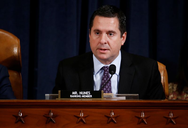 &copy; Reuters. House Intelligence Committee Holds Hearing On Impeachment Inquiry Of President Trump