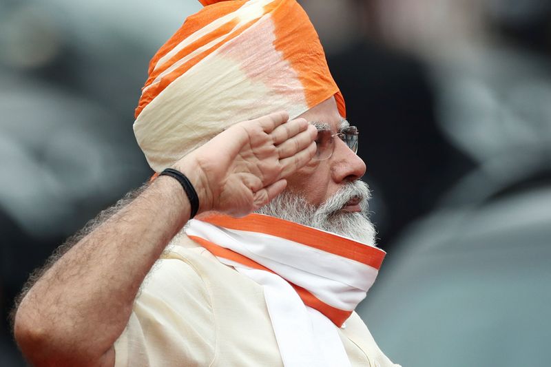 © Reuters. مودي: الهند في طريقها لتحقيق متطلبات اتفاق باريس للمناخ