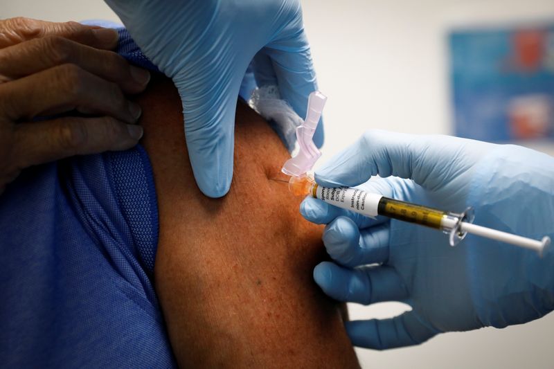 &copy; Reuters. Coronavirus disease (COVID-19) vaccination study at the Research Centers of America in Hollywood
