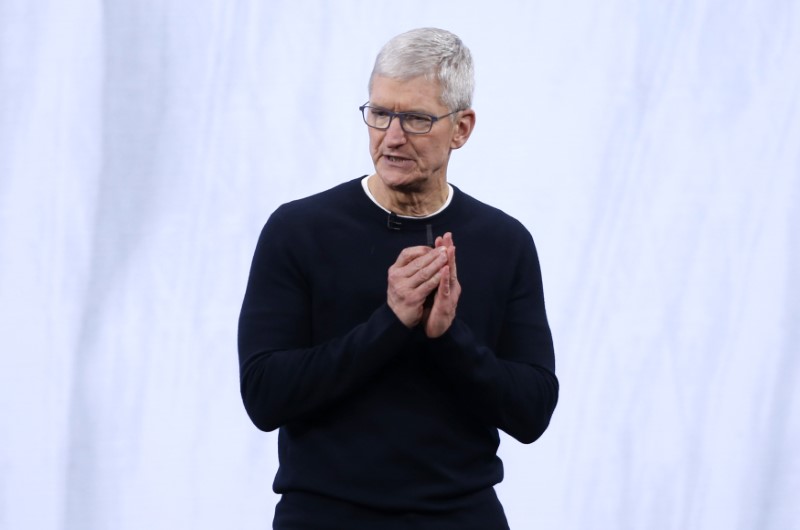 &copy; Reuters. アップルＣＥＯ、温暖化対策で強力な目標設定要請　国連で演説