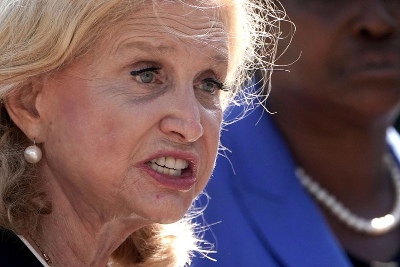 © Reuters. FILE PHOTO: Maloney (D-NY) speaks to the media about the situation with the United States Post Office