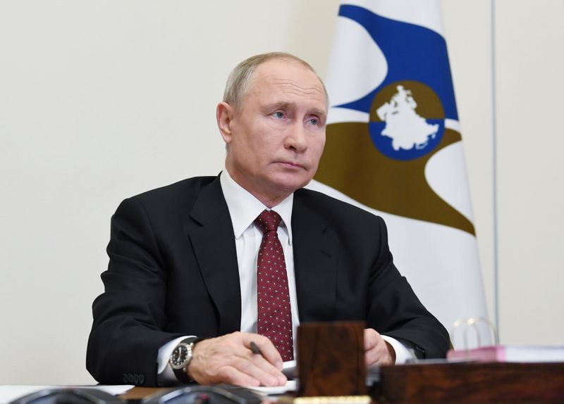 &copy; Reuters. الكرملين: بوتين يهنئ بايدن بفوزه في الانتخابات الأمريكية