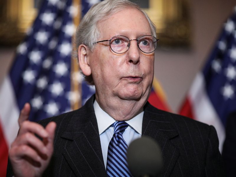 &copy; Reuters. U.S. Senate Republican leaders hold news conference at the U.S. Capitol in Washington