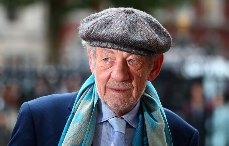 &copy; Reuters. Actor Ian McKellen attends a Service of Thanksgiving for Sir Peter Hall at Westminster Abbey in London