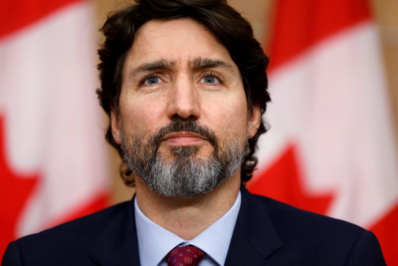 &copy; Reuters. 中国によるカナダ人の恣意的拘束、自国利益損ねる＝トルドー首相