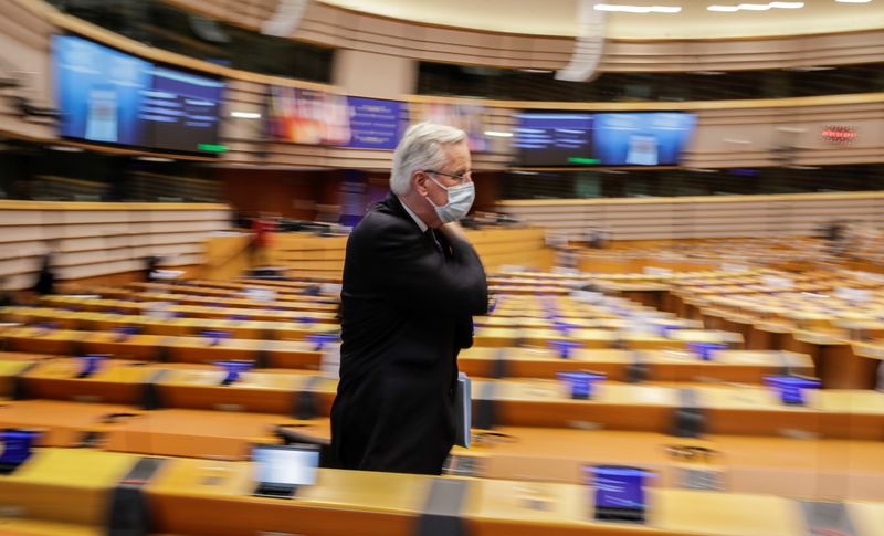 &copy; Reuters. Debate on future relations between Britain and the EU at European Parliament in Brussels