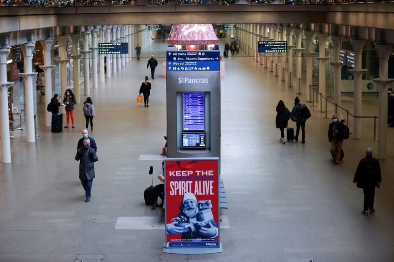 &copy; Reuters. St Pancras International station in London