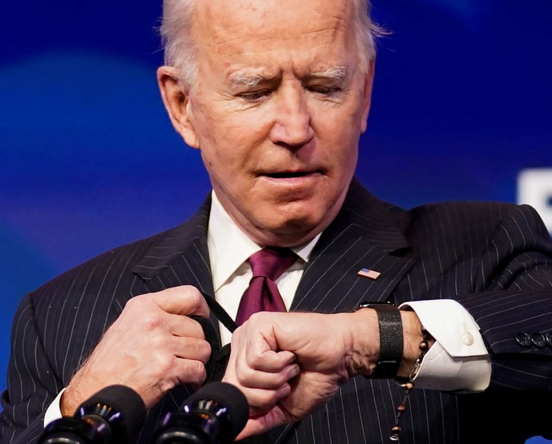 &copy; Reuters. Presidente eleito dos EUA, Joe Biden, em Wilmington, Delaware