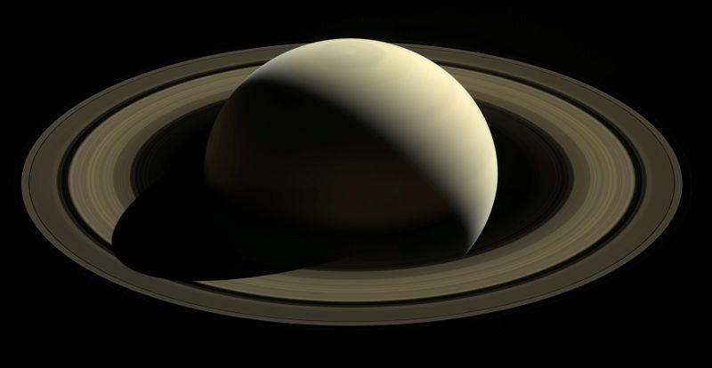 &copy; Reuters. FILE PHOTO: A NASA image of Saturn and its main rings from a distance