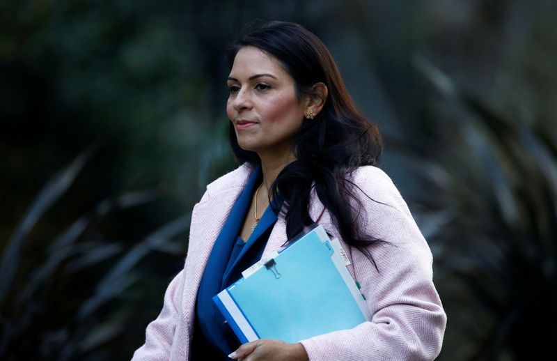 &copy; Reuters. Il ministro degli Interni britannico Priti Patel a Londra