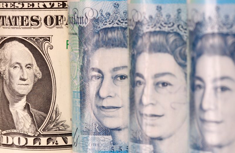 © Reuters. FILE PHOTO: Pound and U.S. dollar banknotes are seen in this illustration