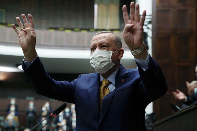 &copy; Reuters. أردوغان يصف حكم محكمة حقوق الإنسان الأوروبية بشأن سياسي كردي &quot;بالرياء&quot;
