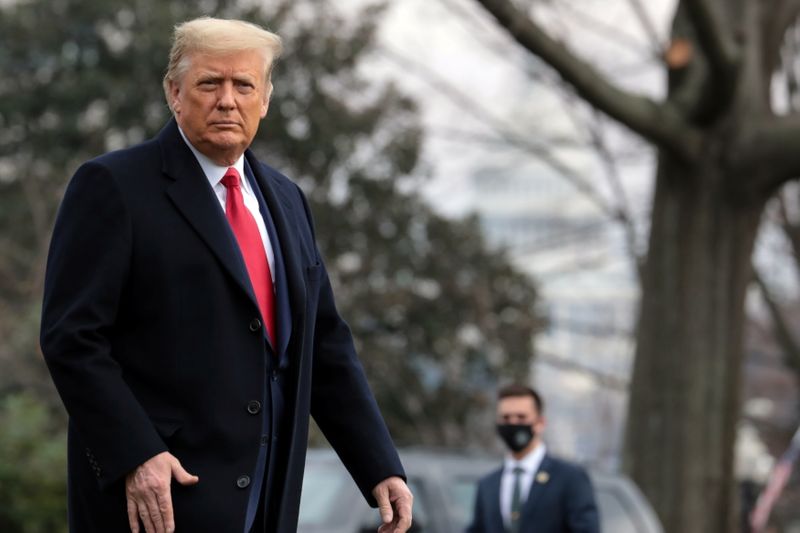 &copy; Reuters. FOTO DE ARCHIVO: El presidente de Estados Unidos, Donald Trump, en Washington D. C.