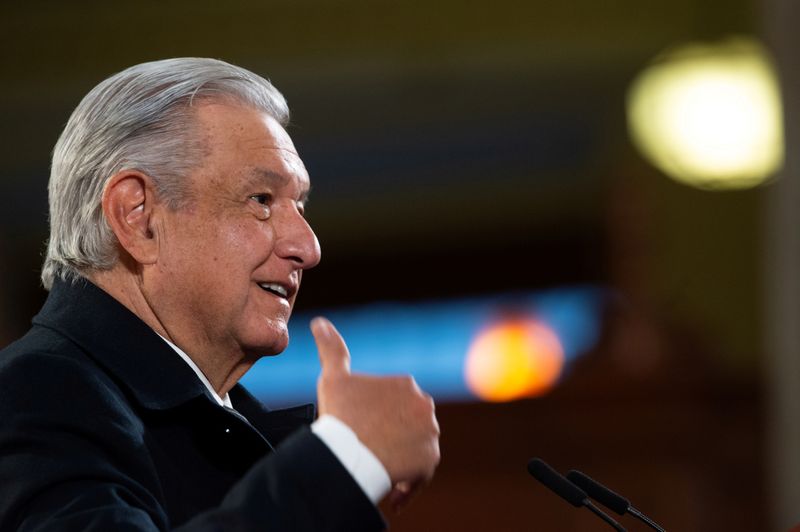 &copy; Reuters. Presidente mexicano, Andrés Manuel López Obrador, durante entrevista coletiva na Cidade do México