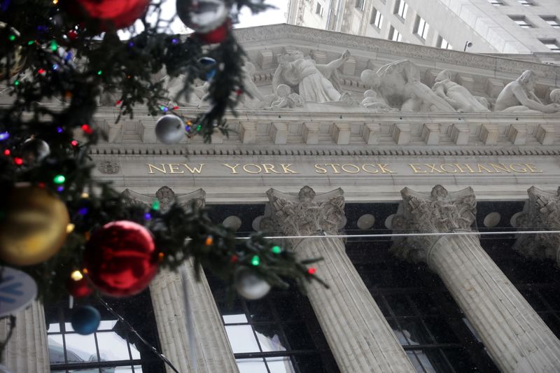 © Reuters. NYSE building in New York City