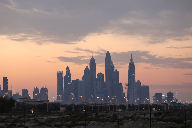 &copy; Reuters. A general view of Dubai, following the outbreak of coronavirus disease (COVID-19), United Arab Emirates