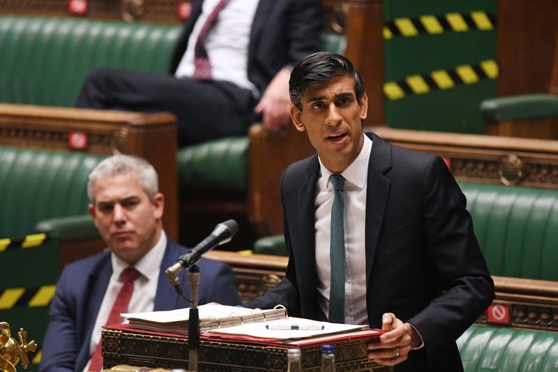 &copy; Reuters. O ministro Rishi Sunak no Parlamento britânico