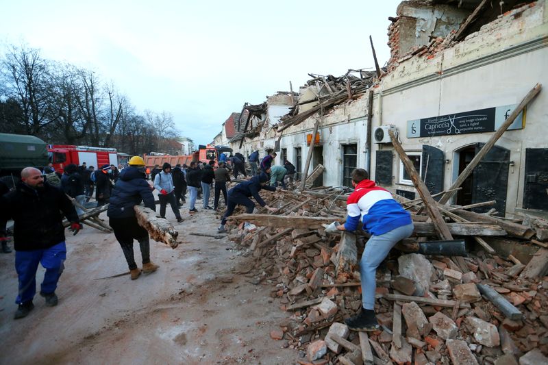 &copy; Reuters. クロアチアでＭ6.4の地震、6人死亡　20人超負傷