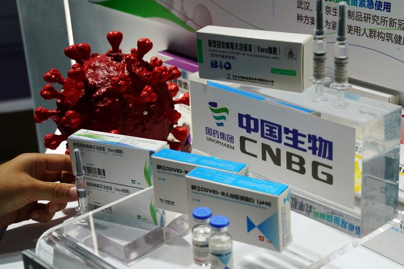 &copy; Reuters. 中国、シノファームの新型コロナワクチン承認　一般向けで初めて