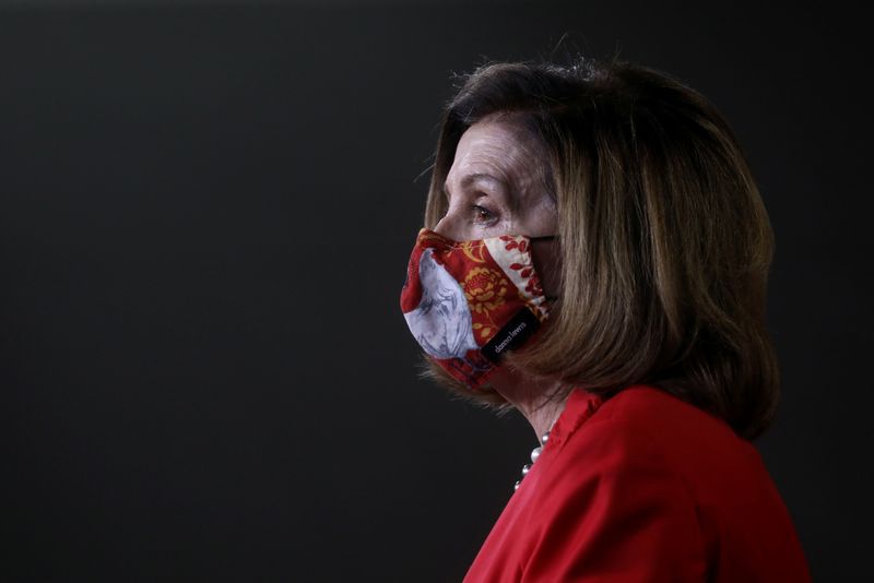 &copy; Reuters. Speaker of the House Nancy Pelosi on Capitol Hill, U.S.