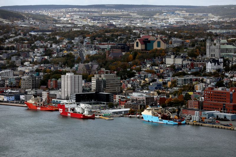 &copy; Reuters. Ships are seen docked in the St. John&apos;s Harbour