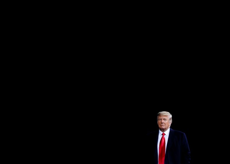 &copy; Reuters. FILE PHOTO: U.S. President Donald Trump campaigns for Republican U.S. senators David Perdue and Kelly Loeffler, in Valdosta, Georgia