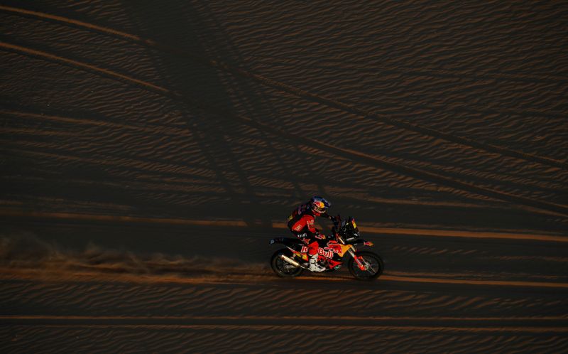 &copy; Reuters. متسابق الدراجات النارية برايس يفوز بالمرحلة الثالثة في رالي دكار وهاوز يتصدر