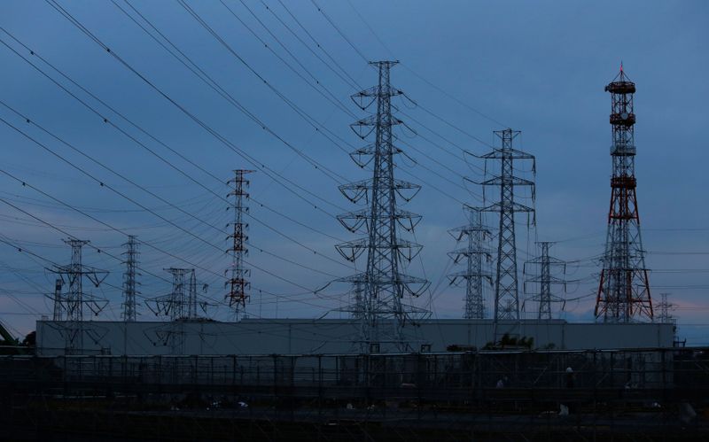 &copy; Reuters. Sistema de transmissão de energia