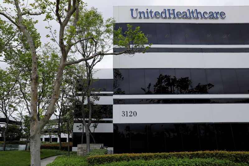 &copy; Reuters. The corporate logo of the UnitedHealth Group appears on the side of one of their office buildings in Santa Ana, California