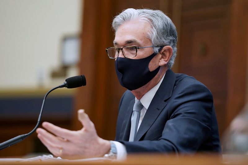 &copy; Reuters. FILE PHOTO: Federal Reserve Chairman Jerome Powell responds to a question during a House Financial Services Committee hearing