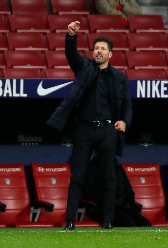 © Reuters. أتليتيكو مدريد يودع كأس ملك إسبانيا أمام منافس من الدرجة الثالثة