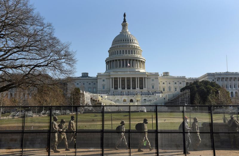 &copy; Reuters. A day after Trump supporters occupied the U.S. Capitol building, in Washington