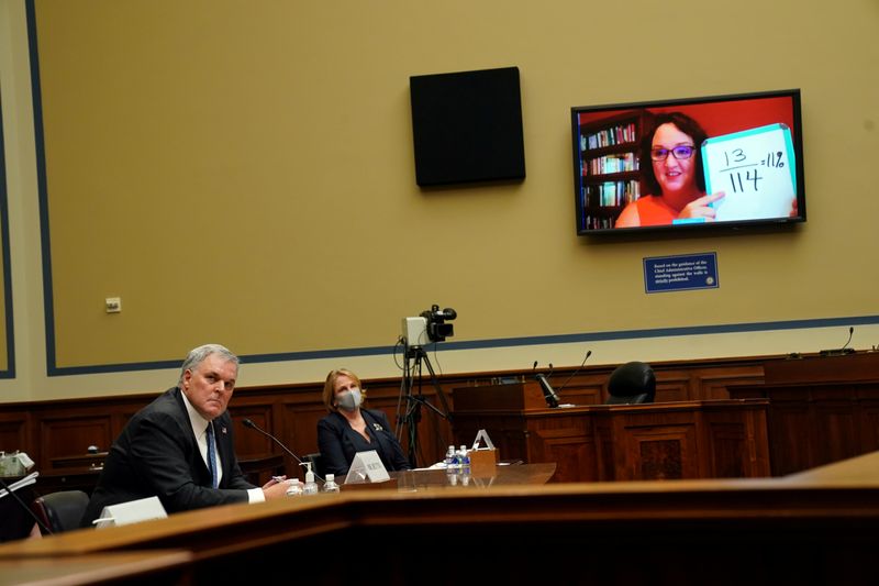 © Reuters. FILE PHOTO: IRS During the Pandemic Hearing on the Hill