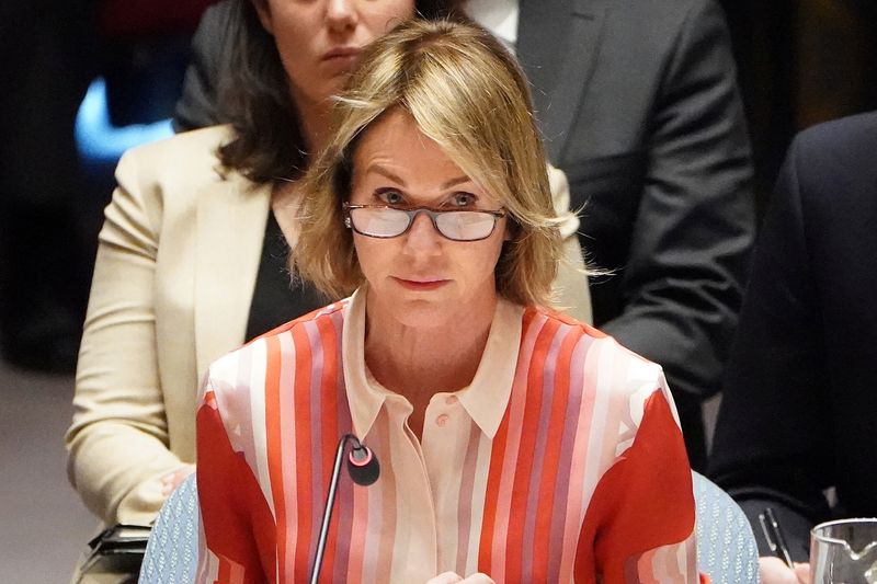 &copy; Reuters. U.S. Ambassador to UN Craft attends Security Council meeting about situation in Syria in New York City