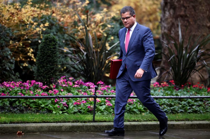 &copy; Reuters. Britain&apos;s Business Secretary Sharma arrives at Downing Street in London