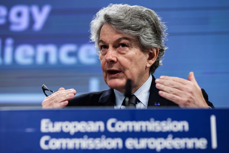 © Reuters. Thierry Breton, comissário do Mercado Interno da UE