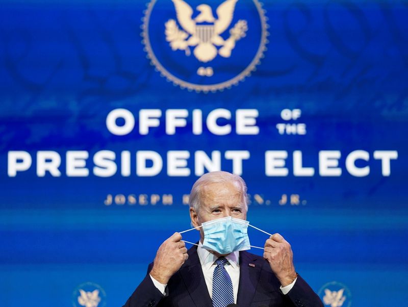 &copy; Reuters. Presidente eleito dos EUA, Joe Biden