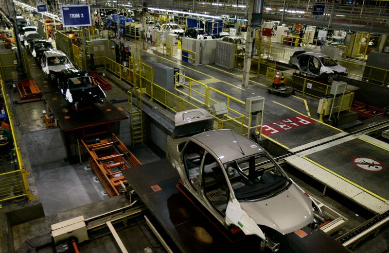 &copy; Reuters. Linha de montagem de fábrica da Ford em Camaçari (BA)