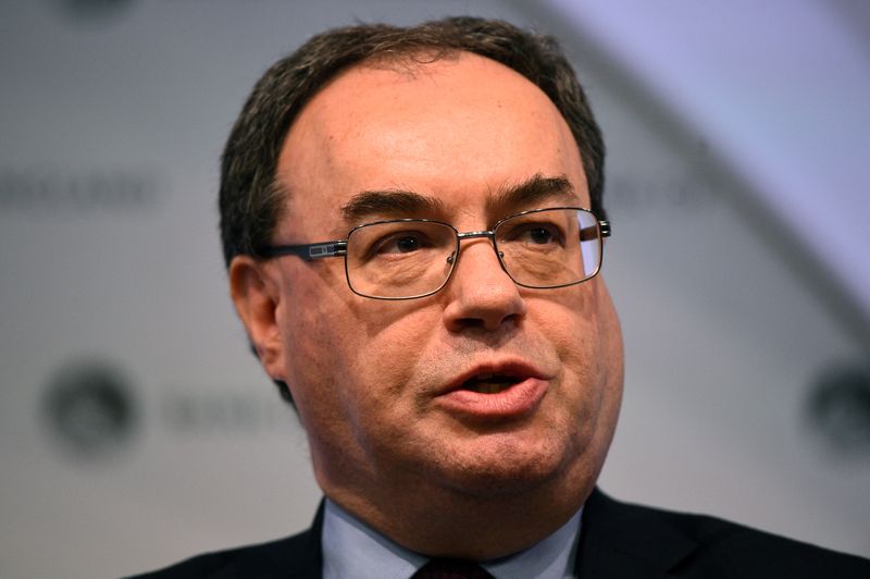 © Reuters. BAILEY (BOE) TRÈS INQUIET POUR L'ÉCONOMIE BRITANNIQUE