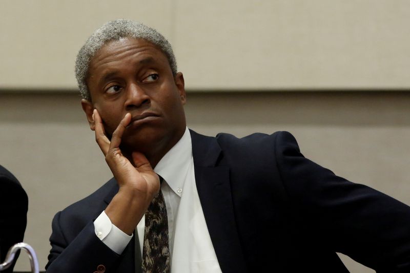 &copy; Reuters. FILE PHOTO: Federal Reserve Bank of Atlanta President Raphael Bostic participates in a panel discussion in Atlanta