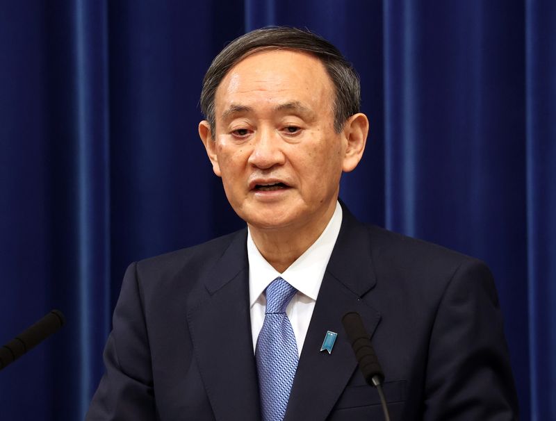 © Reuters. 栃木・福岡など7府県にも緊急事態宣言、2月7日まで＝菅首相