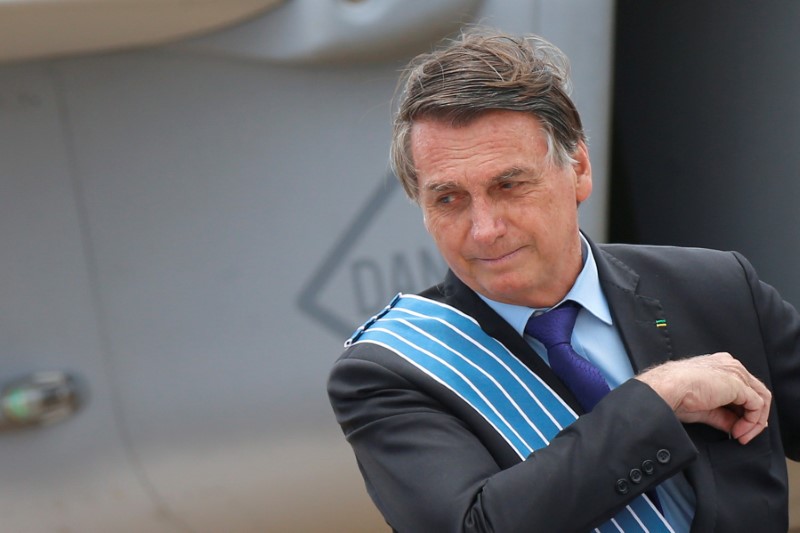 &copy; Reuters. FOTO DE ARCHIVO: El presidente de Brasil Jair Bolsonaro en Brasilia