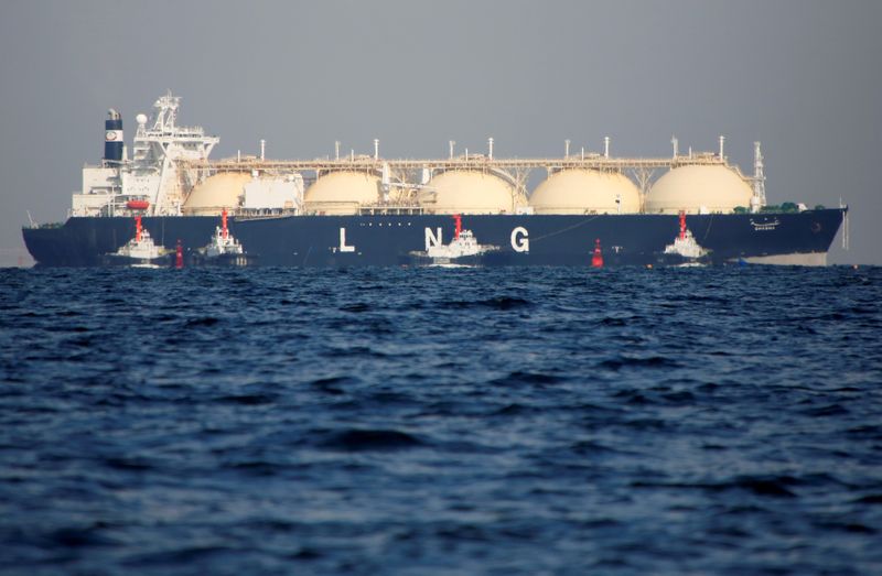 &copy; Reuters. Navio transporta GNL para abastecer termelétrica no Japão; Hygo vinha se tornando um importante player do setor de gás no Brasil