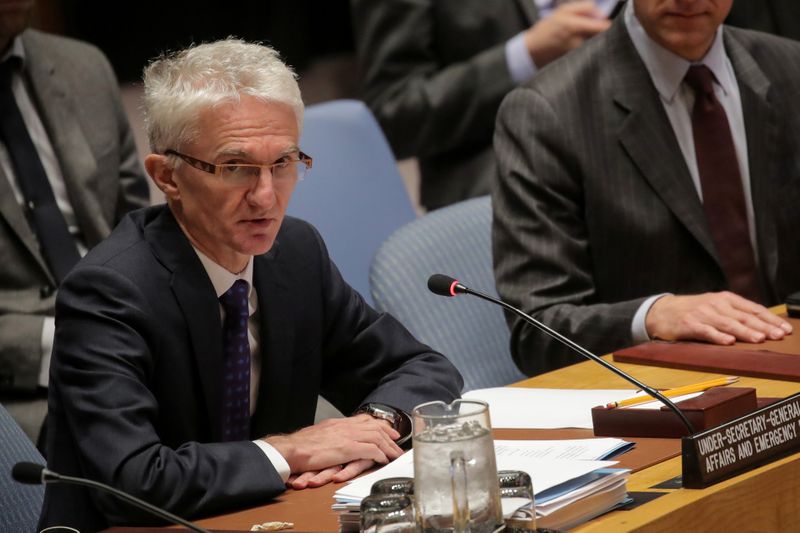&copy; Reuters. مسؤول المساعدات بالأمم المتحدة سيحث أمريكا على العدول عن تصنيف الحوثيين تنظيما إرهابيا