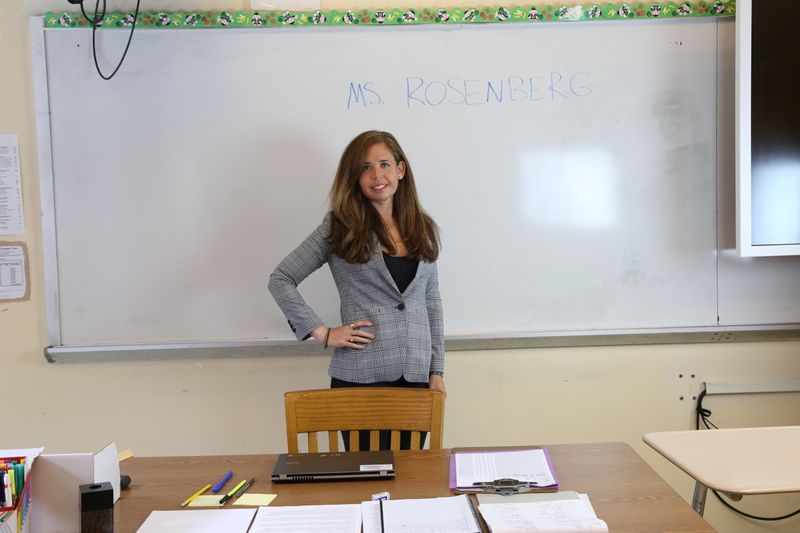 &copy; Reuters. New York City teacher Sari Rosenberg poses for a photograph