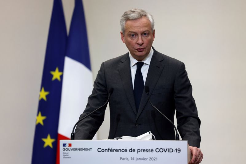 &copy; Reuters. FILE PHOTO: French Prime Minister Jean Castex holds a press conference in Paris