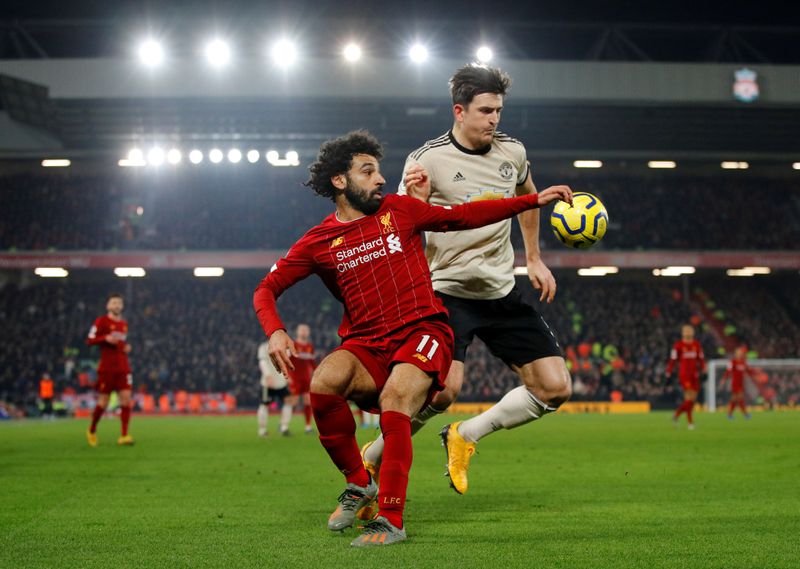 &copy; Reuters. FILE PHOTO: Premier League - Liverpool v Manchester United